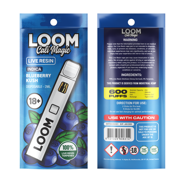 Loom Cali Magic Superior Blend 99% Disposable 2ML