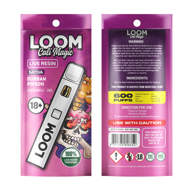 Loom Cali Magic Superior Blend 99% Disposable 2ML
