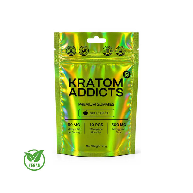 Kratom Addicts Gummies Sour Apple - 50mg