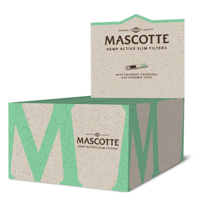 Mascotte | Organic Hemp Active Slim filters 6 mm 10 pcs/34 filters