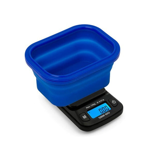 On Balance | SBM-100-BL Mini weegschaal met Silicone bakje (100 gr. x 0,01 gr.)