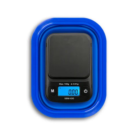 On Balance | SBM-100-BL Mini weegschaal met Silicone bakje (100 gr. x 0,01 gr.)