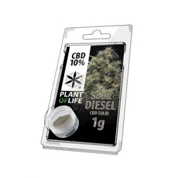 SOLID 10% CBD SOUR DIESEL 1g