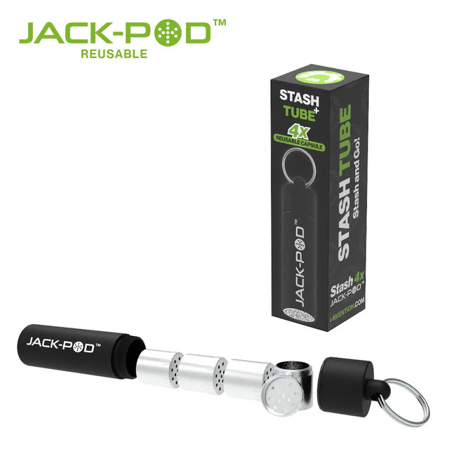 The Weezy | Jack-Pod Stash Tube 4+ Black
