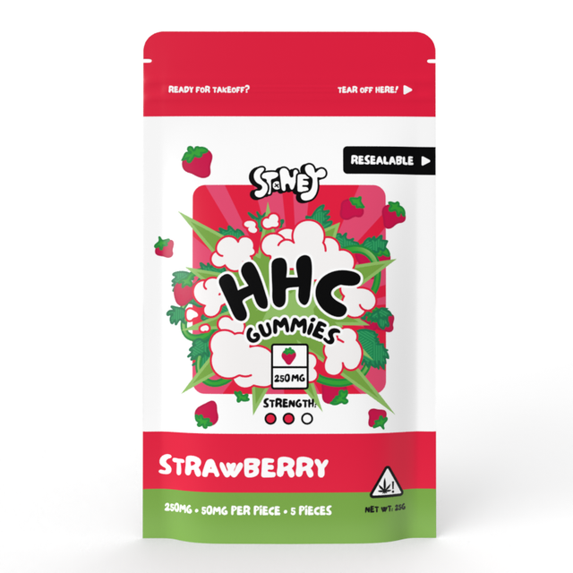 Stoney HHC Gummies Strawberry 250mg (5 stuks)