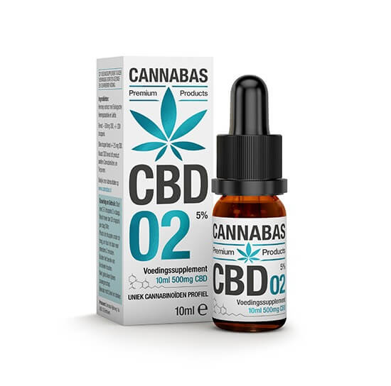 Cannabas - CBD Oil - CBD Olie 2 met 5% CBD - 30ml - 1500mg CBD