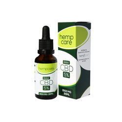 Hempcare - CBD Oil Drops - RAW 5% CBD olie - 30ml - productshot