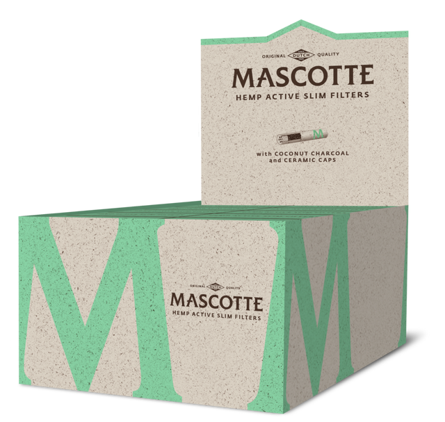 Mascotte Organic Hemp Active Slim filters 6mm 10packs/34 filters