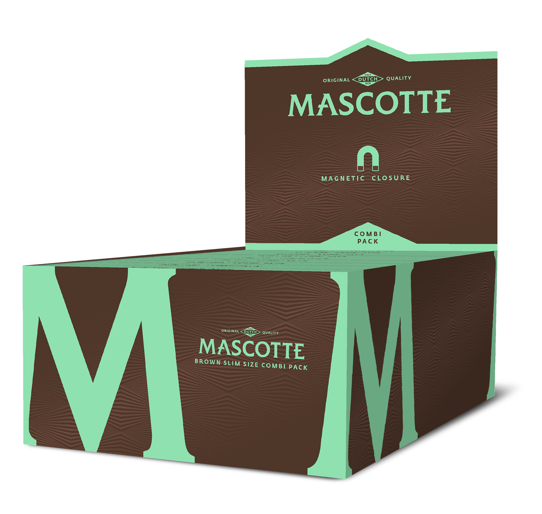 Mascotte Brown Combi Slim Size with Magnet 26pks + 34Tips
