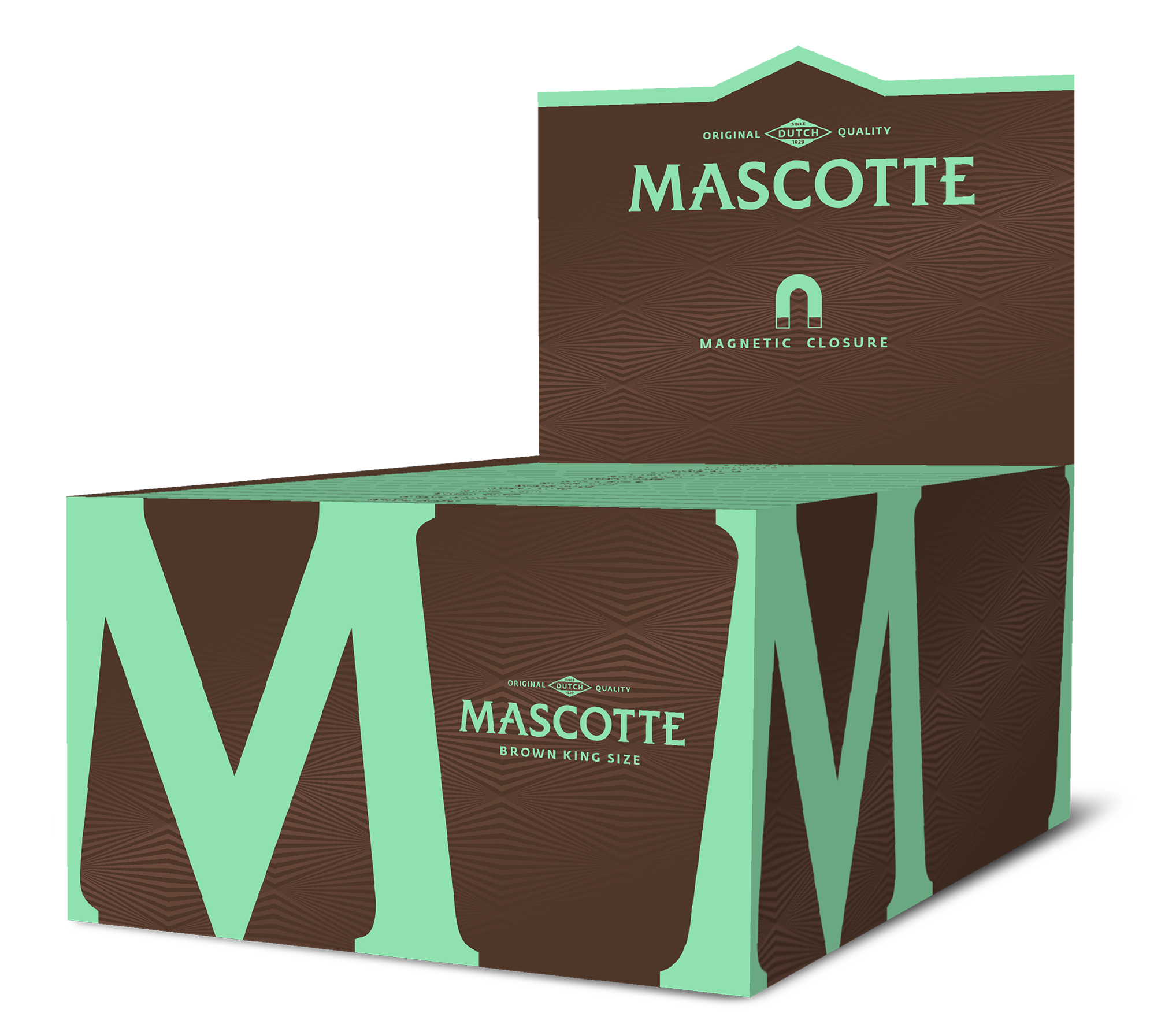 Mascotte Brown King Size (with Magnet) 50pks/34L