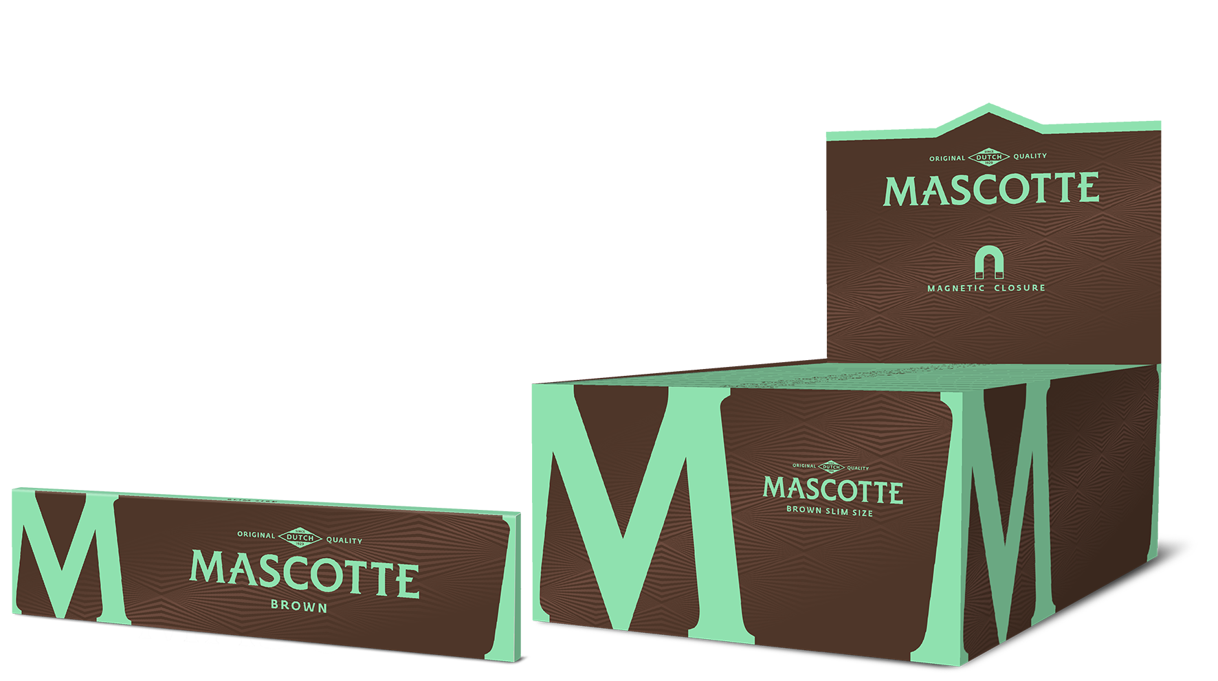 Mascotte Brown Slim Size with Magnet 50pks/34l