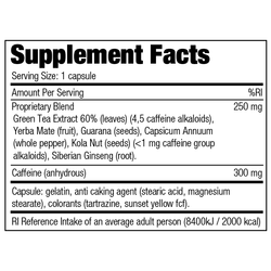 NVE Stacker - Stacker 4 (100 capsules) - supplement - afslanken / afvallen - supplement facts