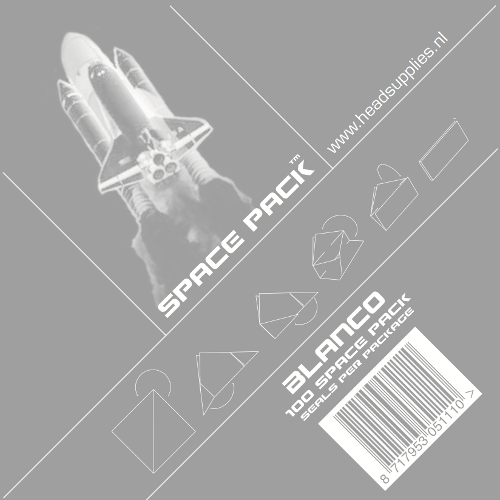 Spacepack Groot Onbedrukt (100 stuks) - displaybox