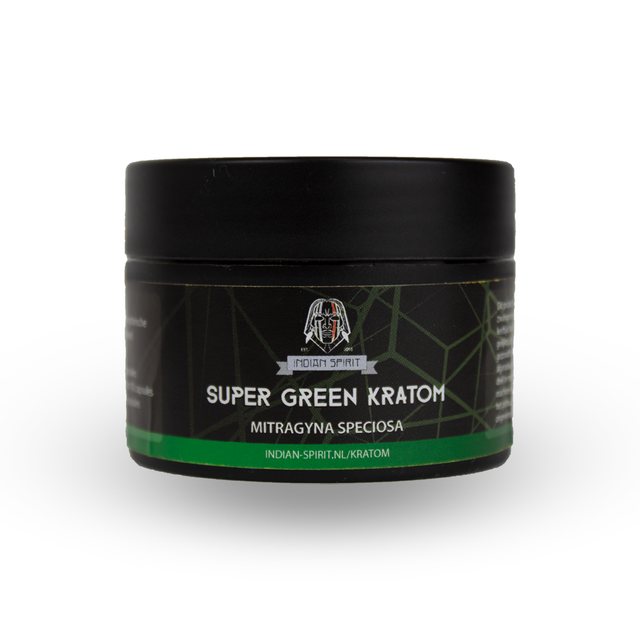 Indian Spirit Kratom - Super Green 25G ( 30 Vegetarische Capsules)