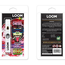 ACAN LOOM Strawberry Diesel  (Hybrid) 2 ml  95% HHC disposable - 1 stuks