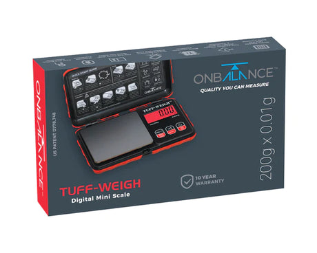 On Balance TUFF - (200gr x 0,01gr) RED - Pocket Scale